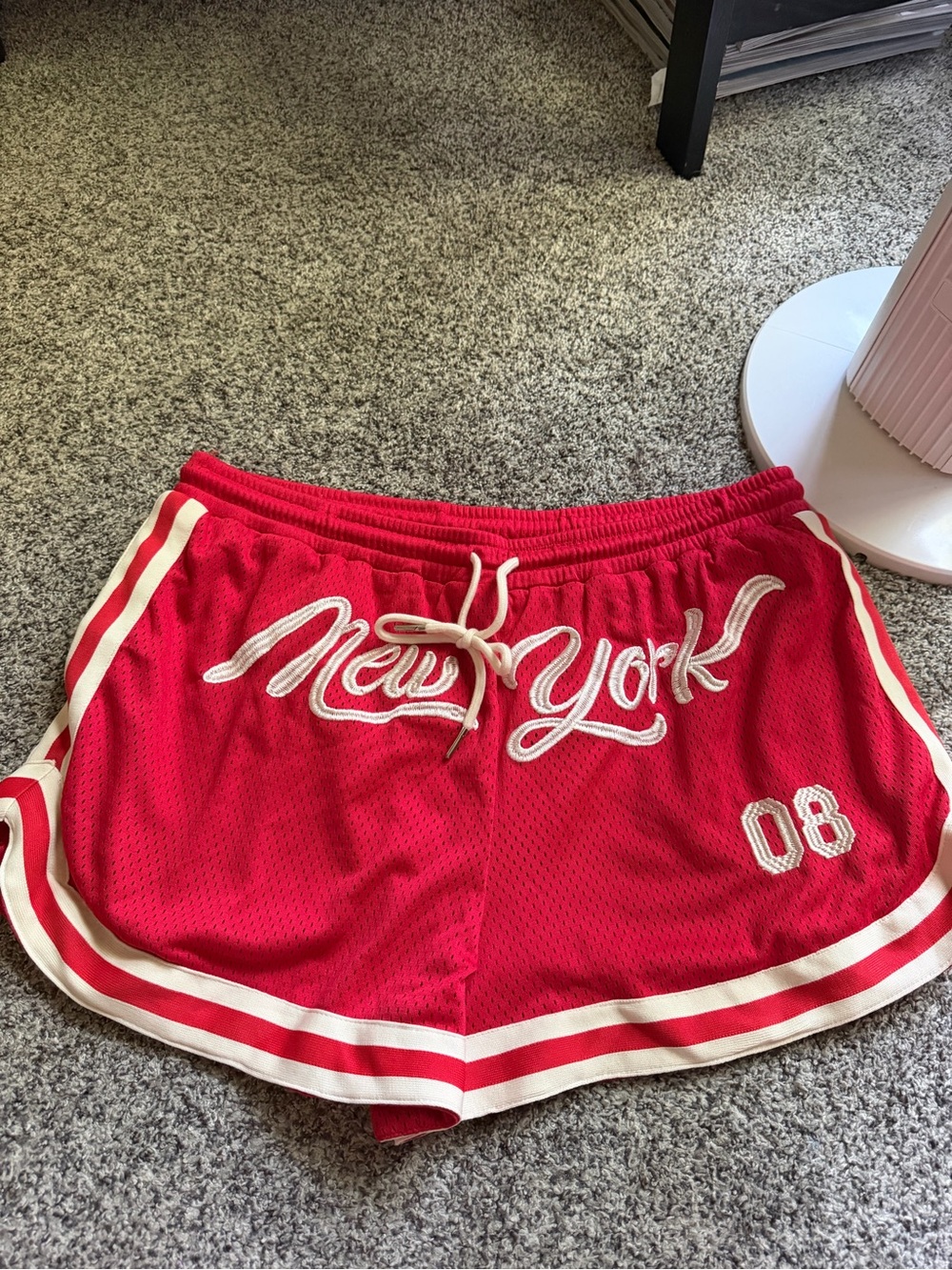 Princess Polly New York Athletic Mesh Shorts with Contrast Trim